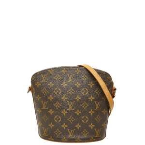 LOUIS VUITTON Brown Monogram Leather Shoulder Bag